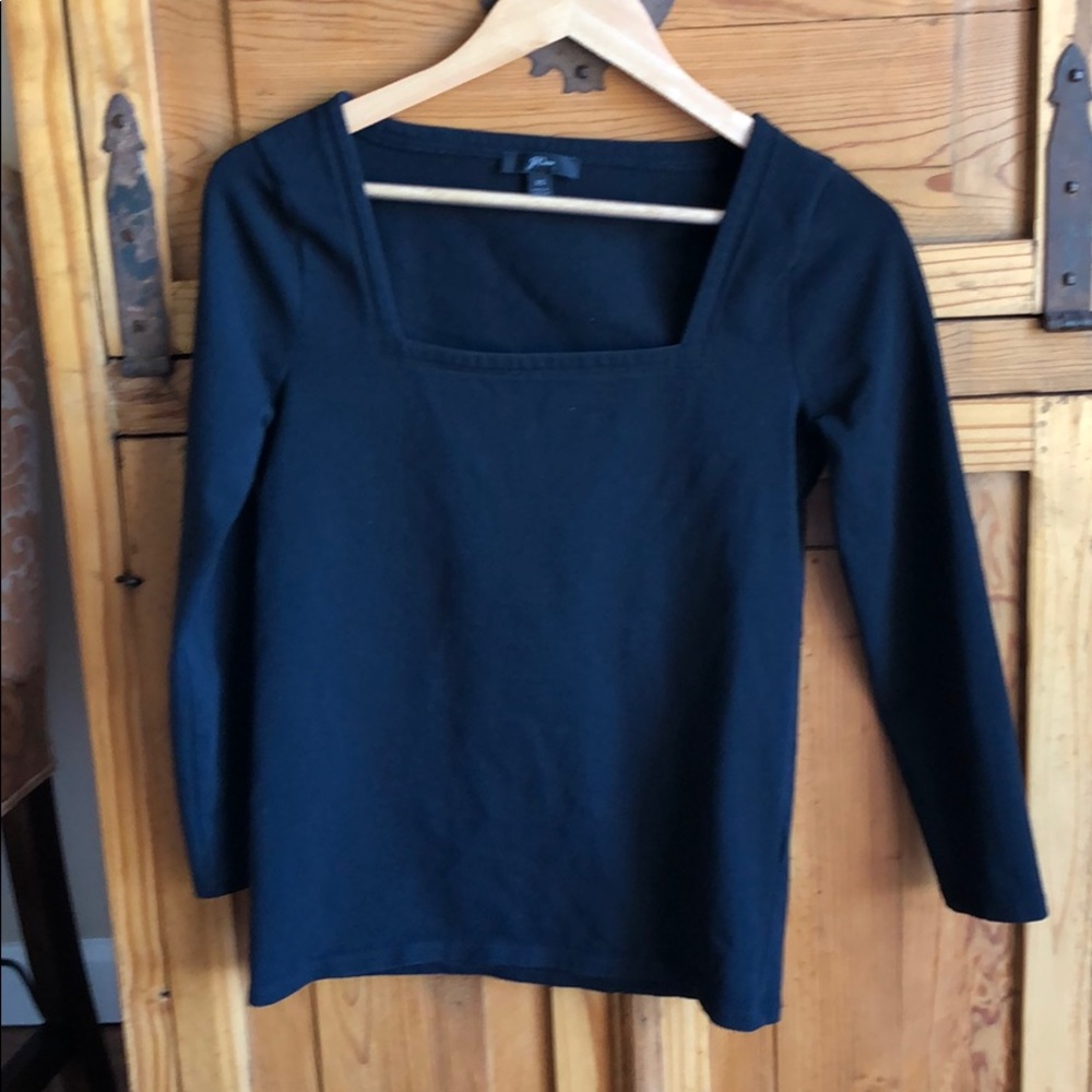 J.Crew Top with 3/4 length sleeves